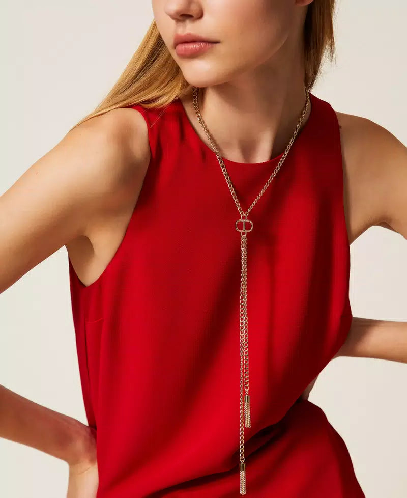 Twinset Venetian Red Flared Mini Dress
