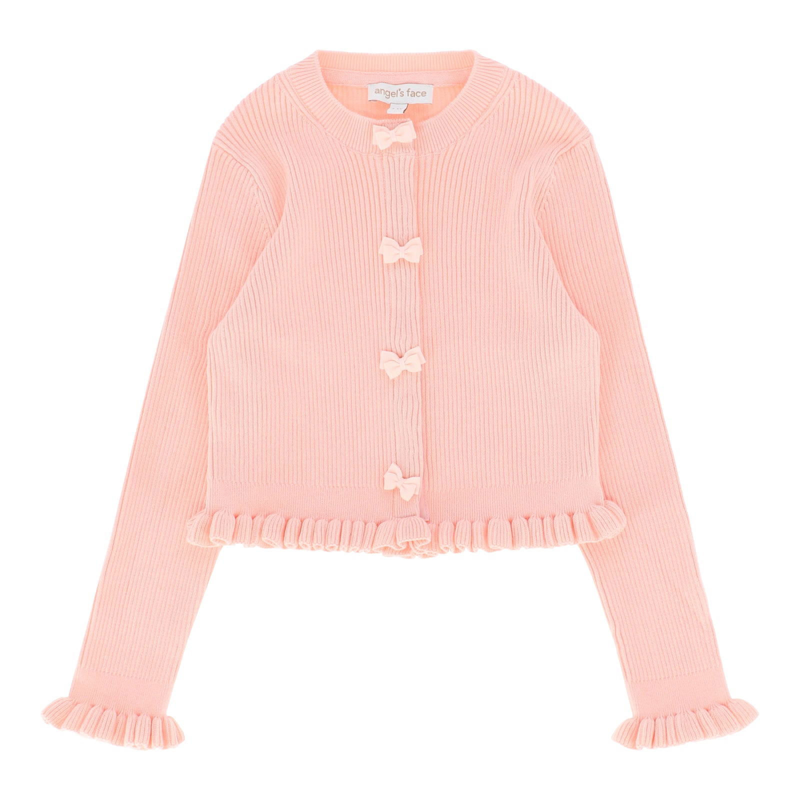 Tyler Ribbed Cardigan Peach