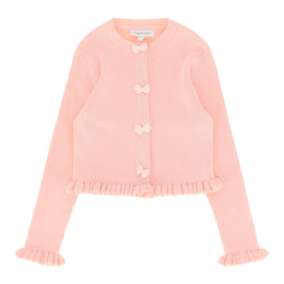 Tyler Ribbed Cardigan Peach