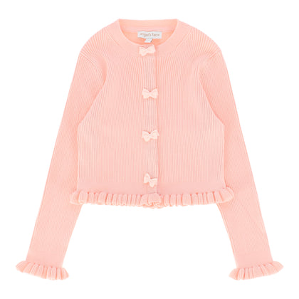 Tyler Ribbed Cardigan Peach