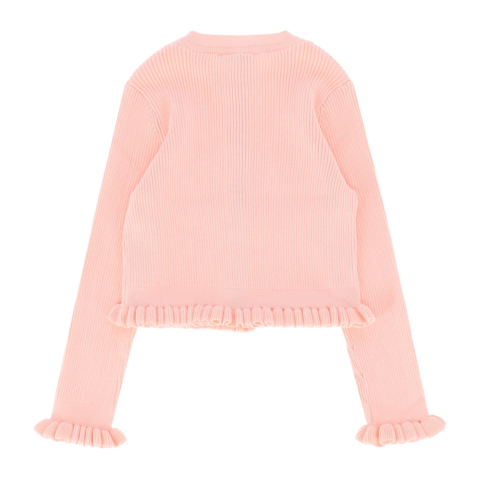 Tyler Ribbed Cardigan Peach