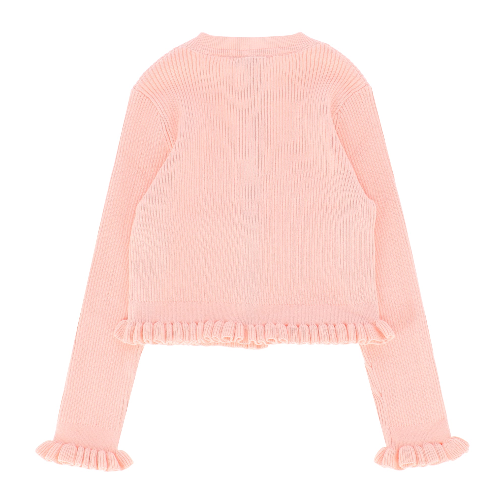 Tyler Ribbed Cardigan Peach