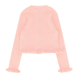 Tyler Ribbed Cardigan Peach