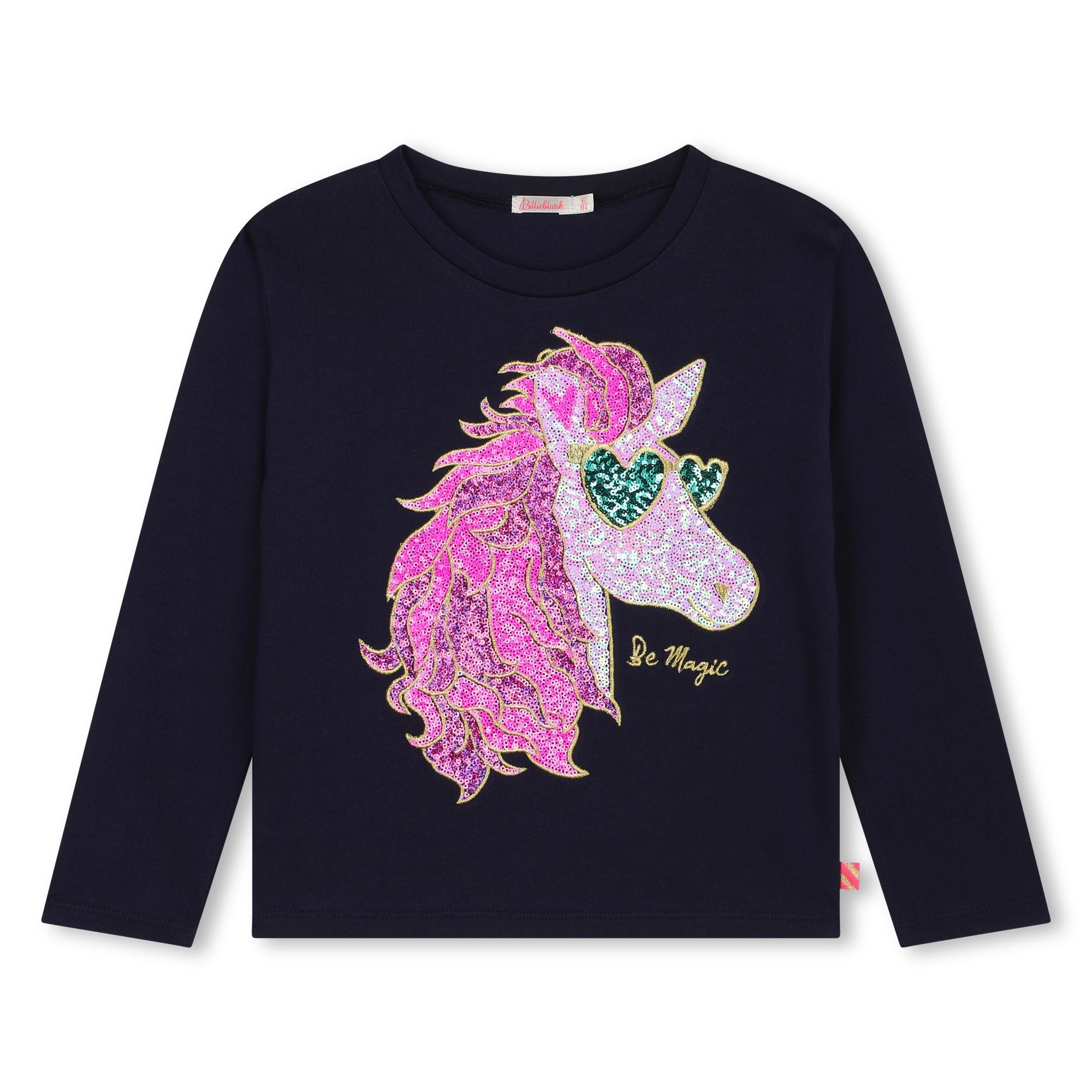 Billieblush Long Sleeve Tshirt With Sequin Graphic