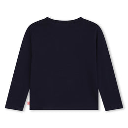 Long Sleeve Tshirt With Sequin Graphic
