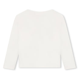 Long Sleeve Tshirt With Heart Graphic