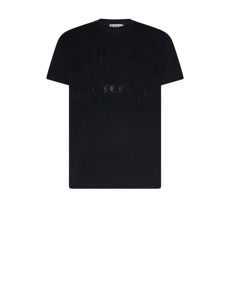 John Richmond Crystal-Embellished T-Shirt