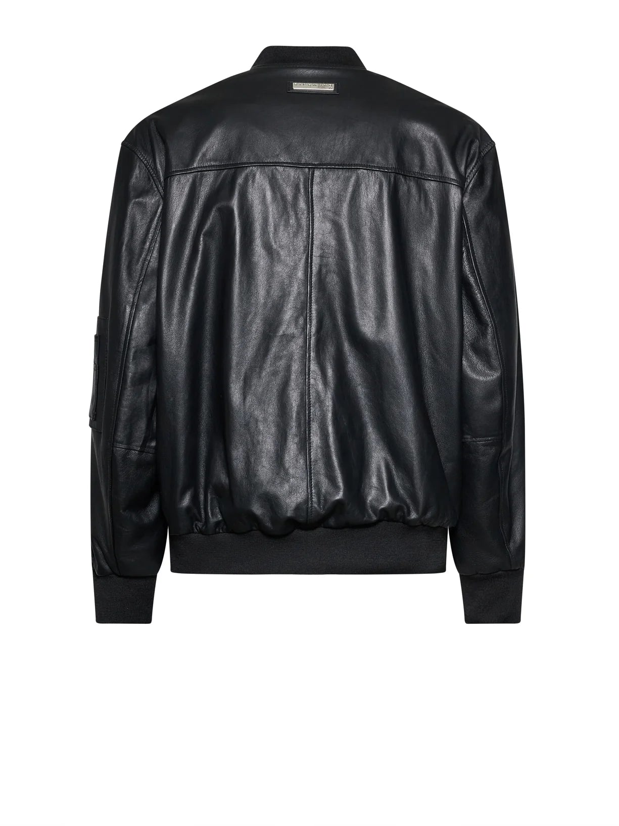 John Richmond Glossy Leather Biker Jacket