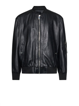 John Richmond Glossy Leather Biker Jacket