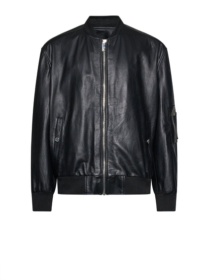 John Richmond Glossy Leather Biker Jacket