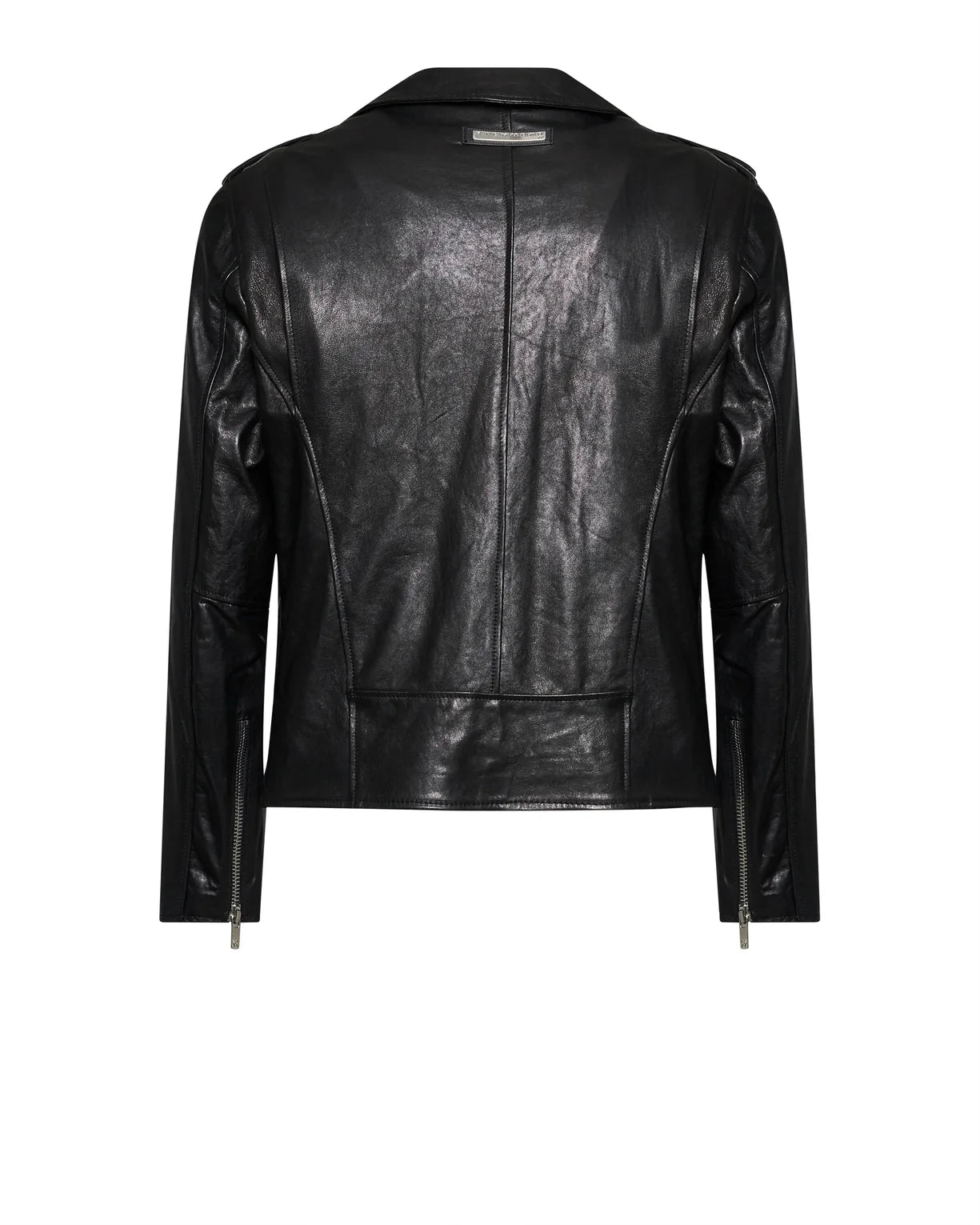 John Richmond Glossy Leather Biker Jacket