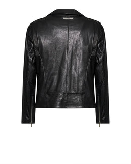 John Richmond Glossy Leather Biker Jacket