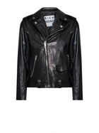 John Richmond Glossy Leather Biker Jacket