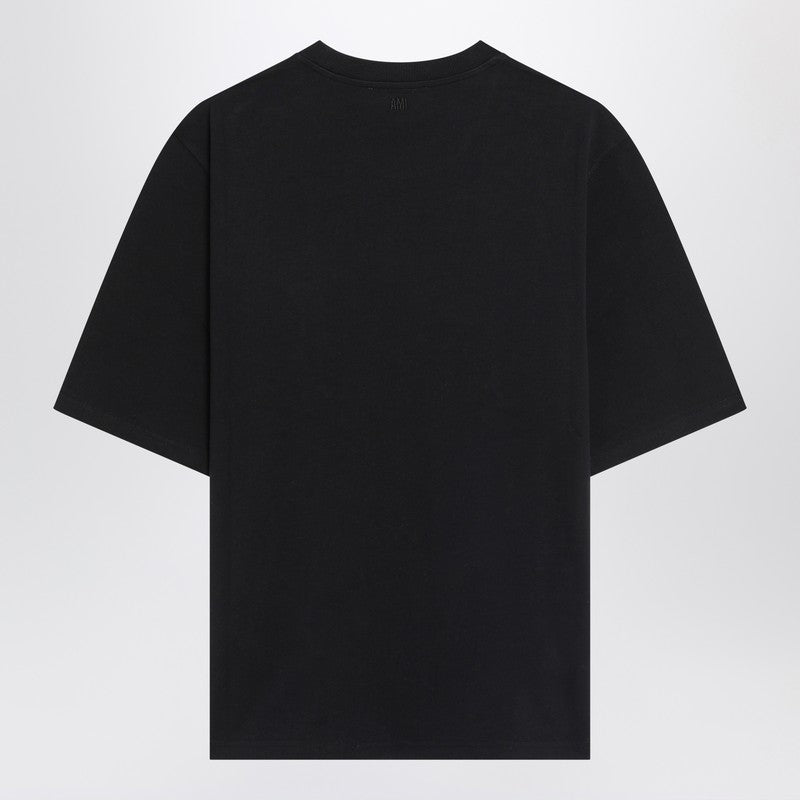 Ami Paris Black Ami De Coeur T-shirt