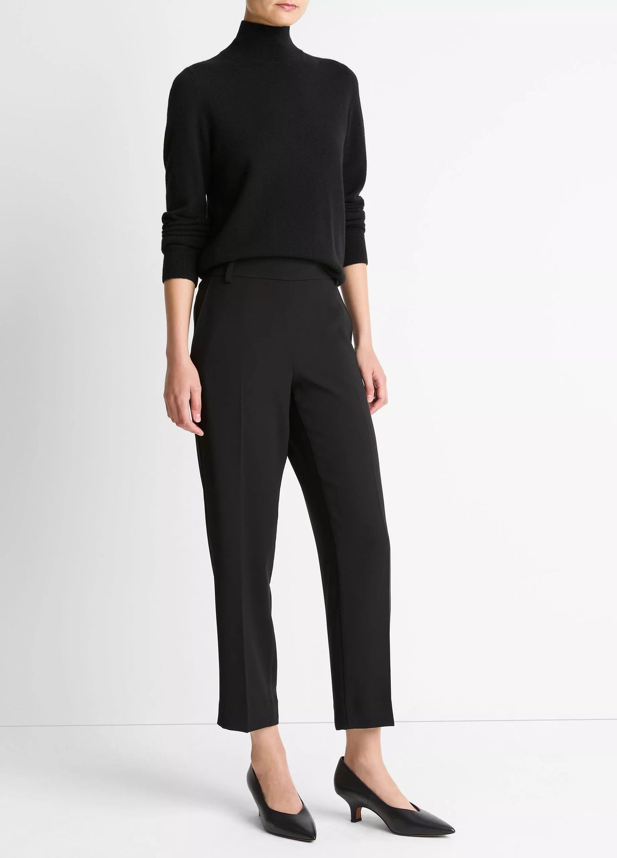 Crepe Tapered Pull-On Pant