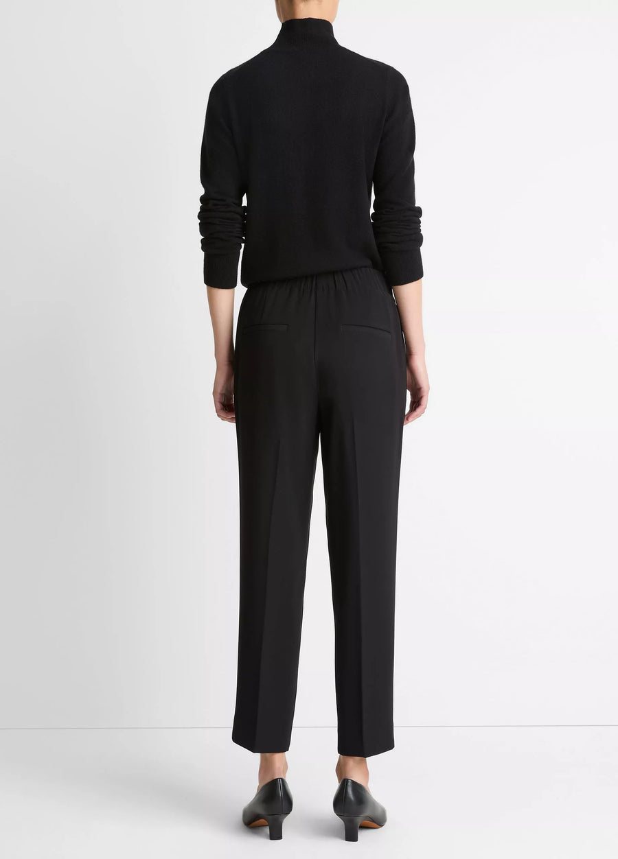 Crepe Tapered Pull-On Pant