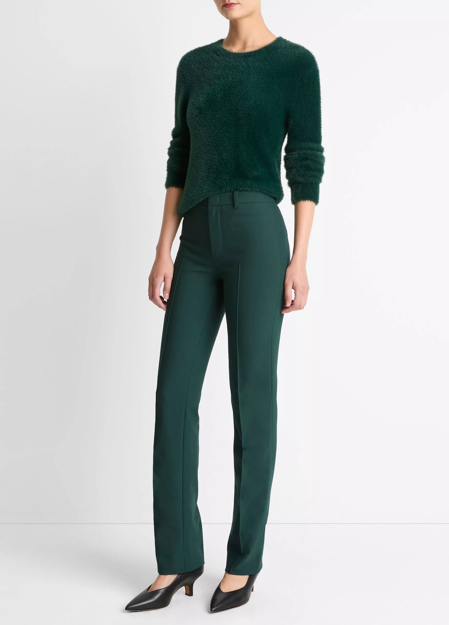 Vince Cotton-Blend Slim Cigarette Pant