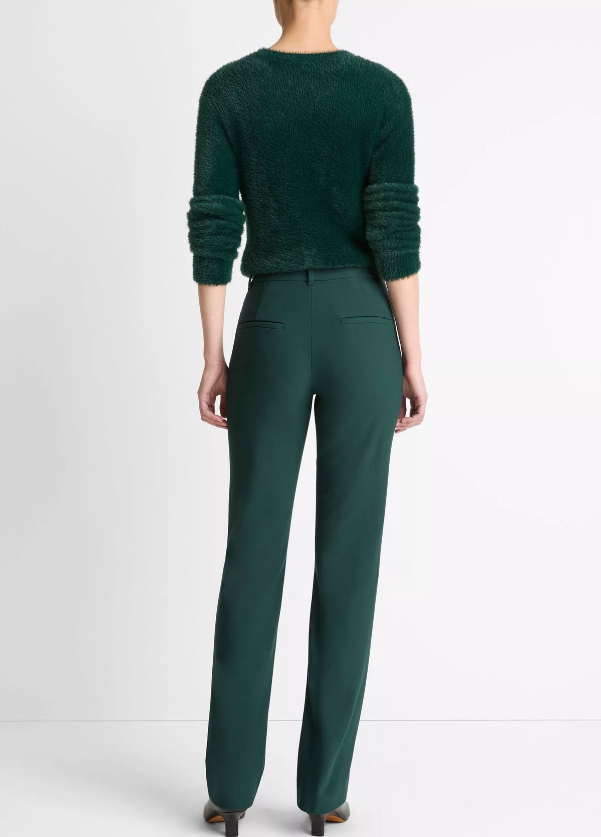 Cotton-Blend Slim Cigarette Pant