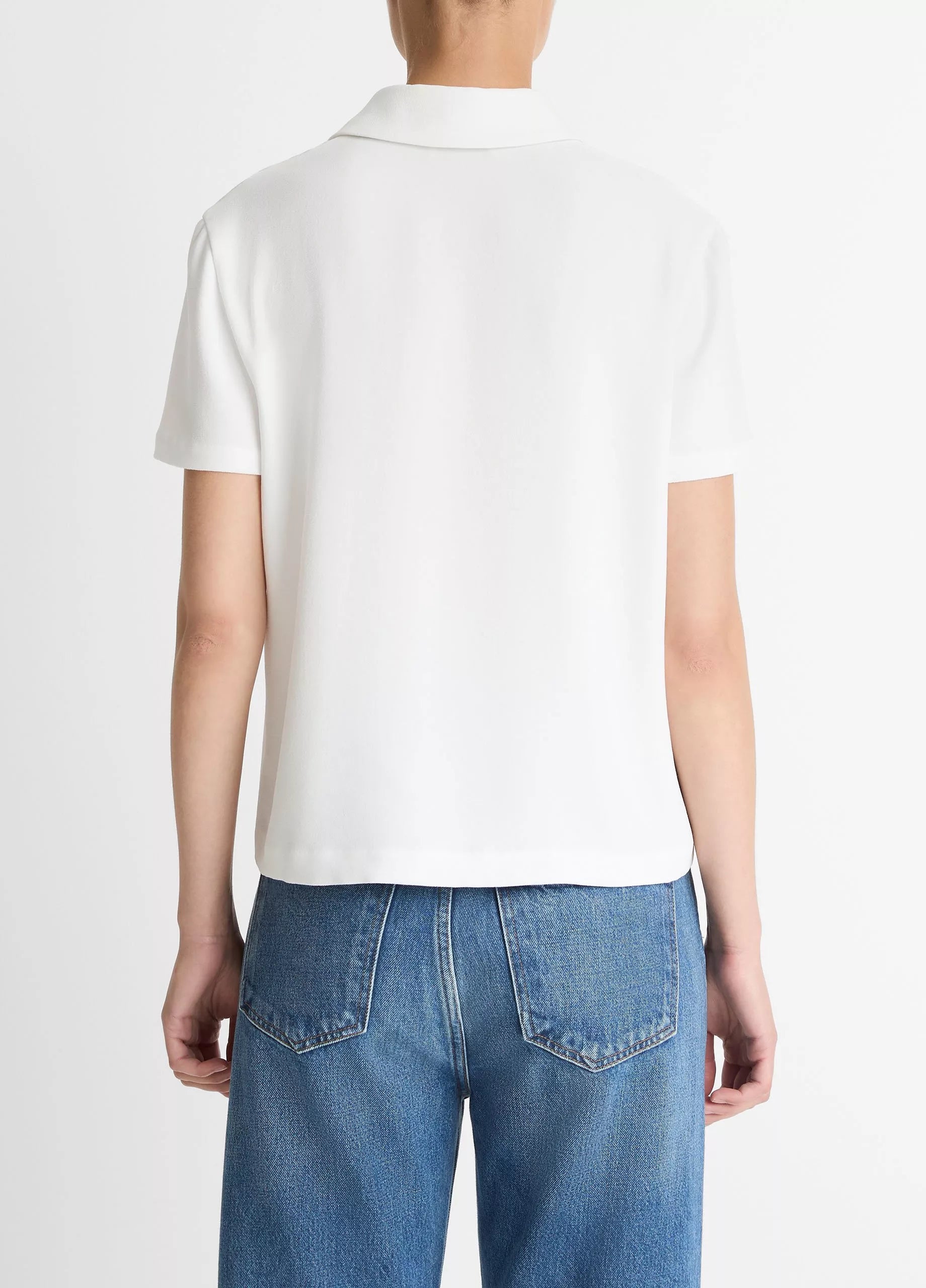 Vince Crepe Polo Shirt