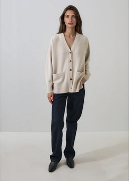 Merino Cashmere Oversized Cardigan