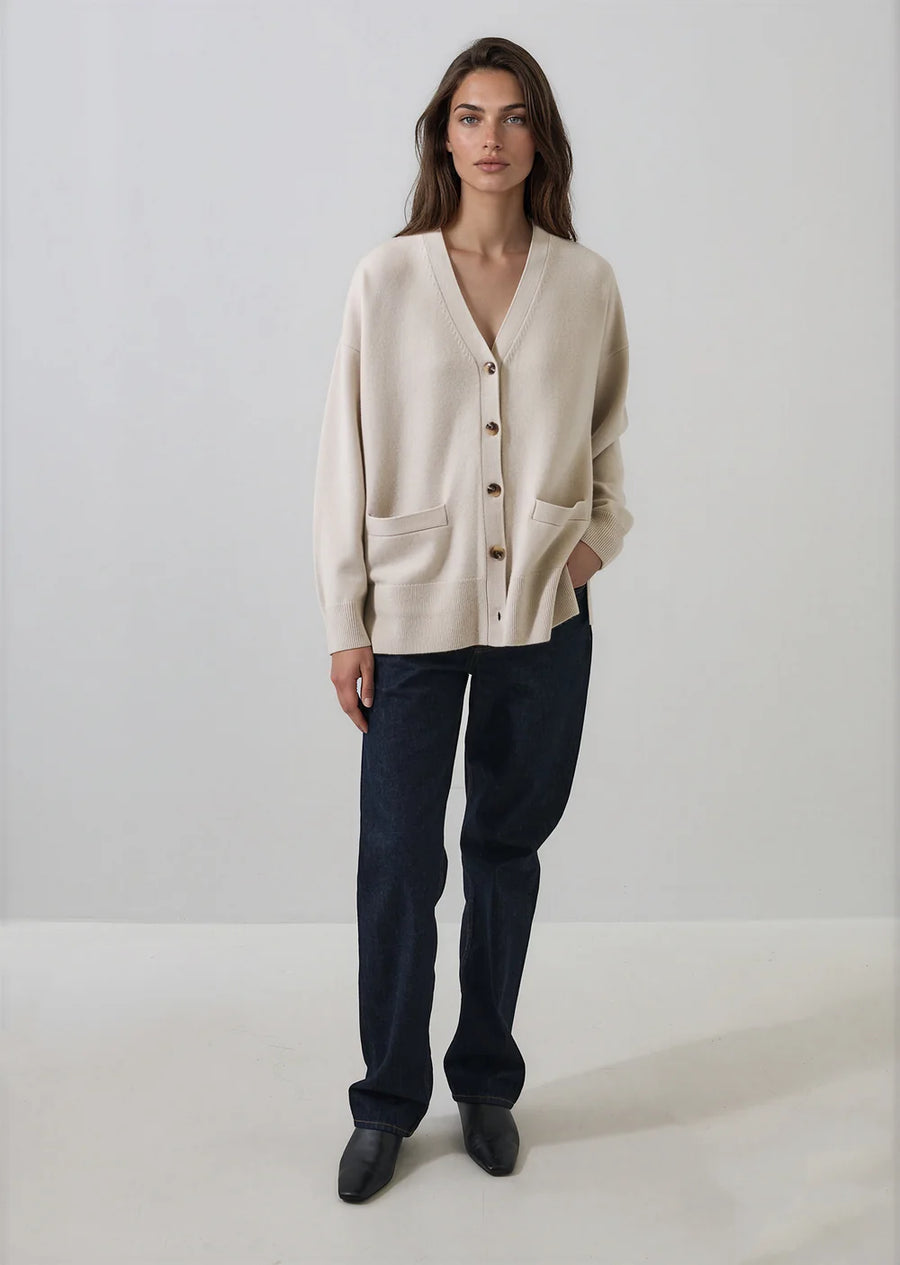 Merino Cashmere Oversized Cardigan