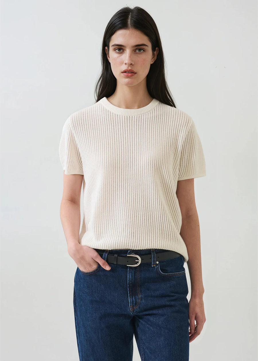 Cotton Cashmere Relaxed Knit Crew