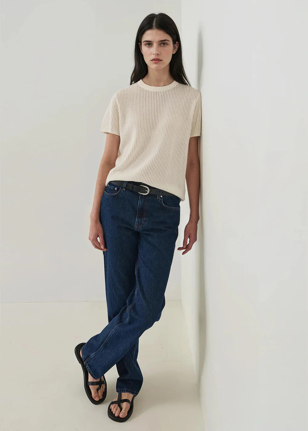 Cotton Cashmere Relaxed Knit Crew