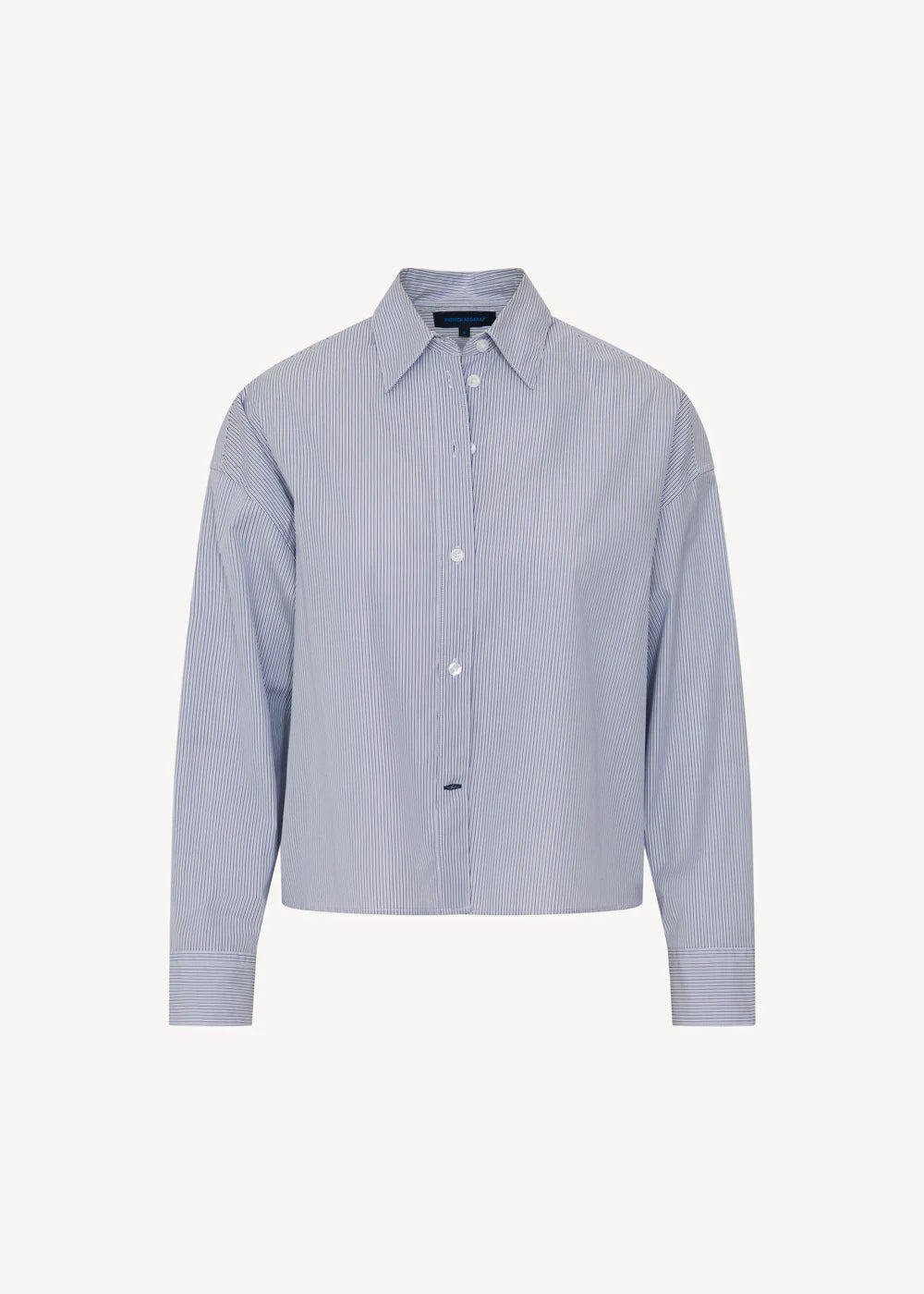Cotton Stripe Boxy Shirt