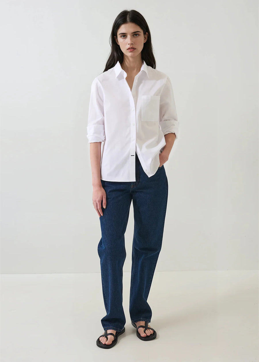 Cotton Boyfriend Pocket Shirt