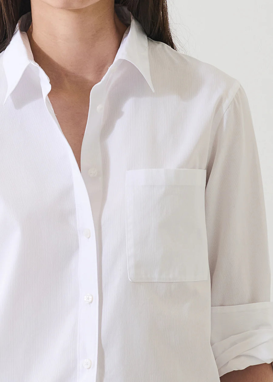 Cotton Boyfriend Pocket Shirt