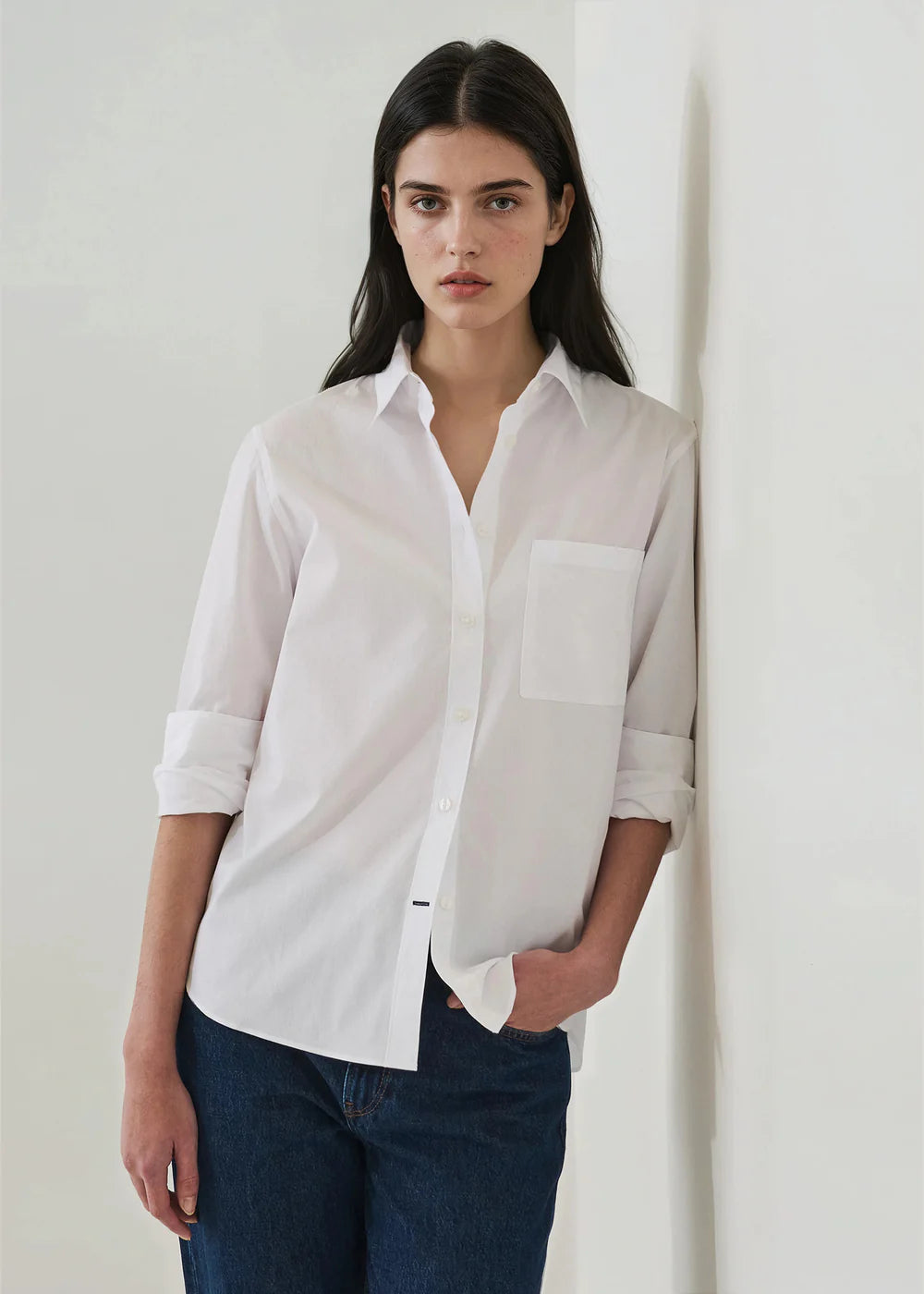 Cotton Boyfriend Pocket Shirt