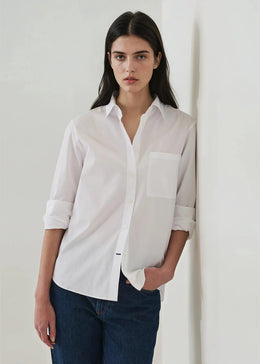 Cotton Boyfriend Pocket Shirt