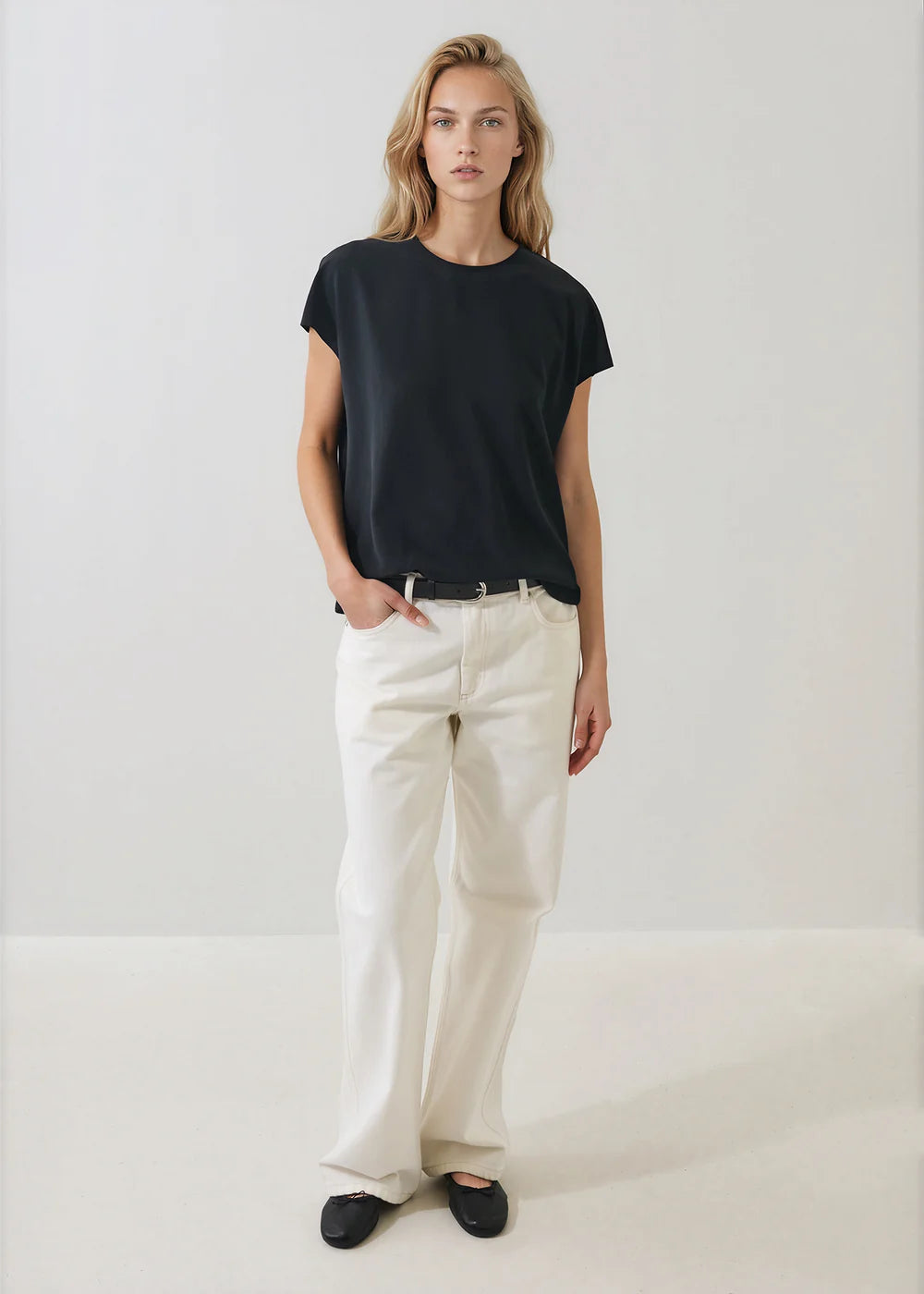 Silk Dolman Crewneck