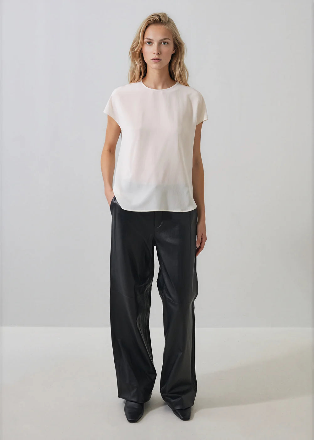 Silk Dolman Crewneck