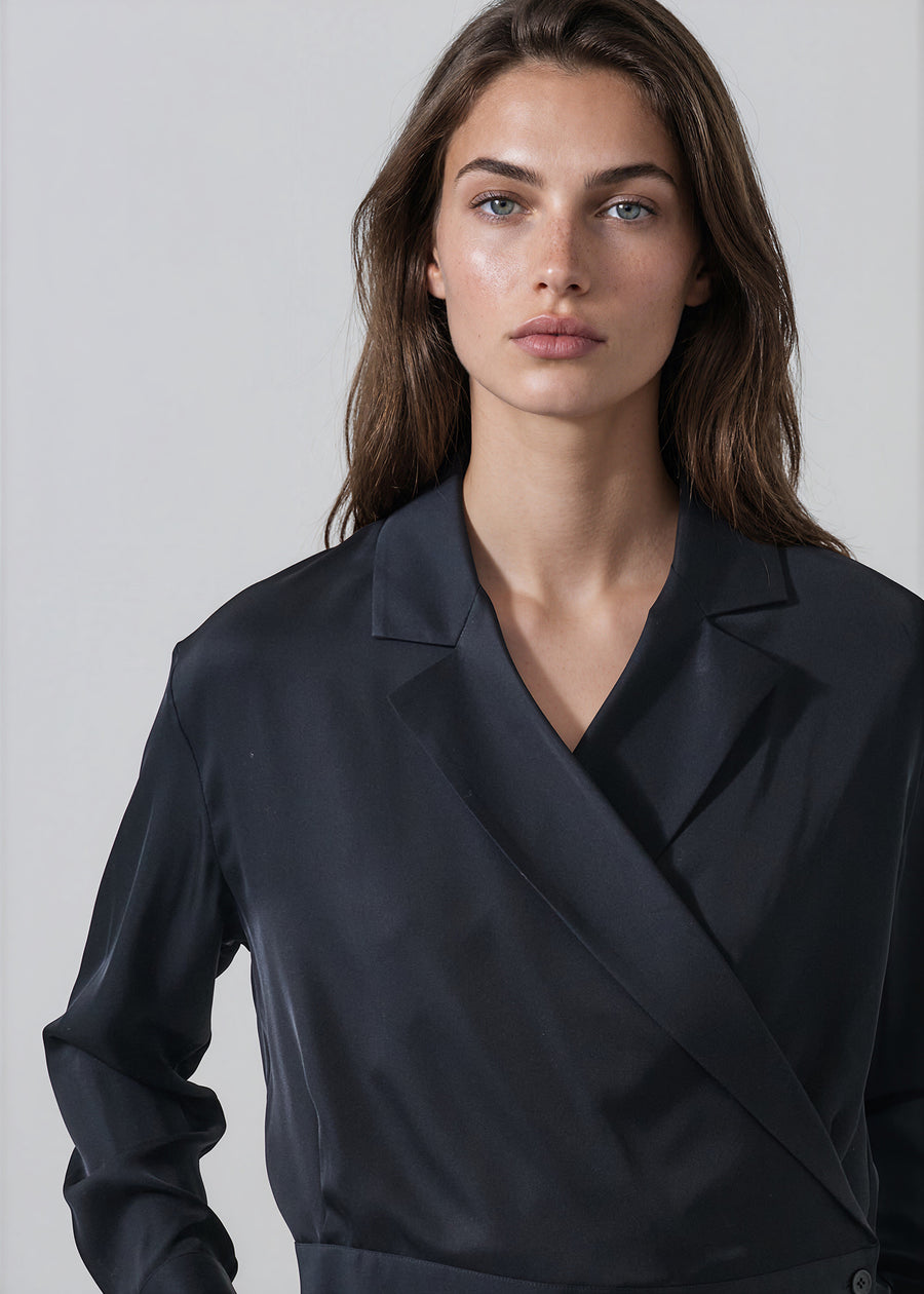 Silk Wrap Shirt