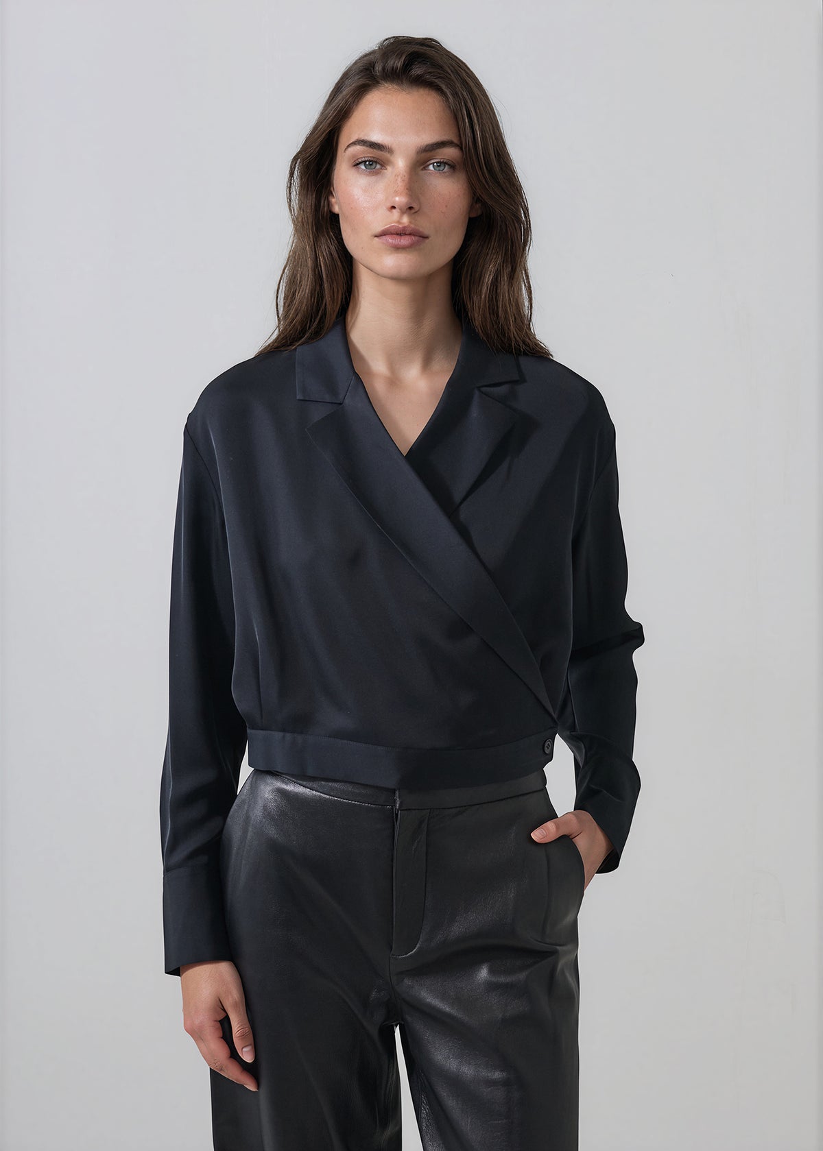 Silk Wrap Shirt