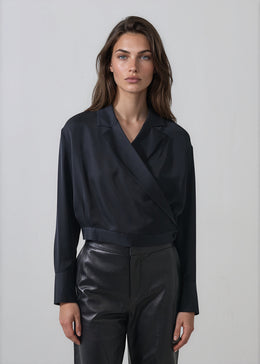 Silk Wrap Shirt