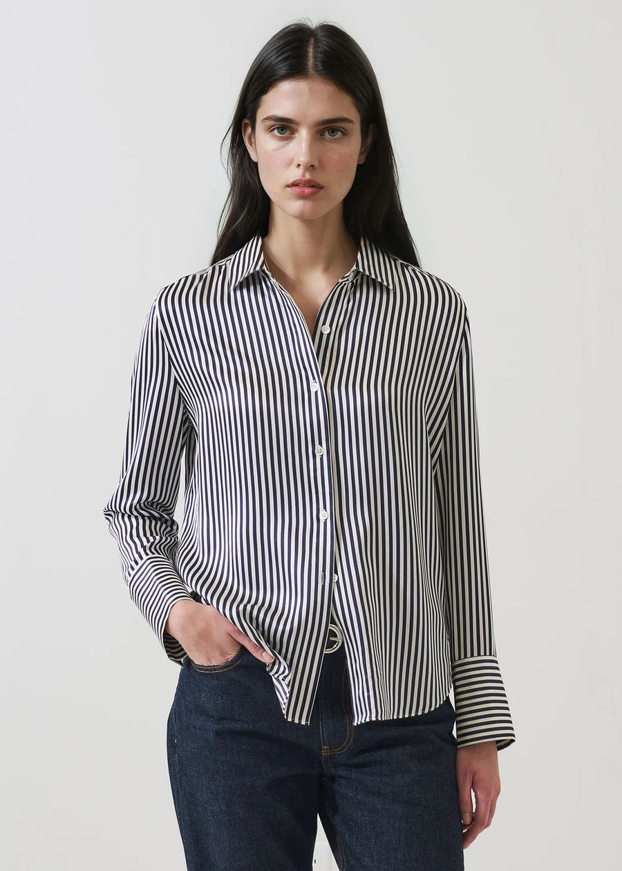 Silk Satin Relaxed Shirt