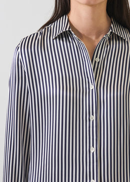 Silk Satin Relaxed Shirt