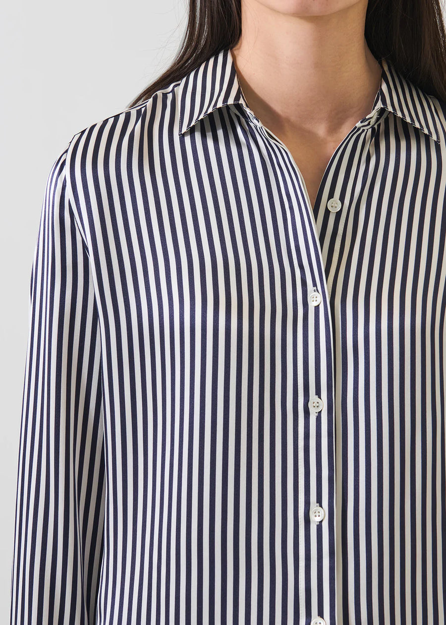 Silk Satin Relaxed Shirt