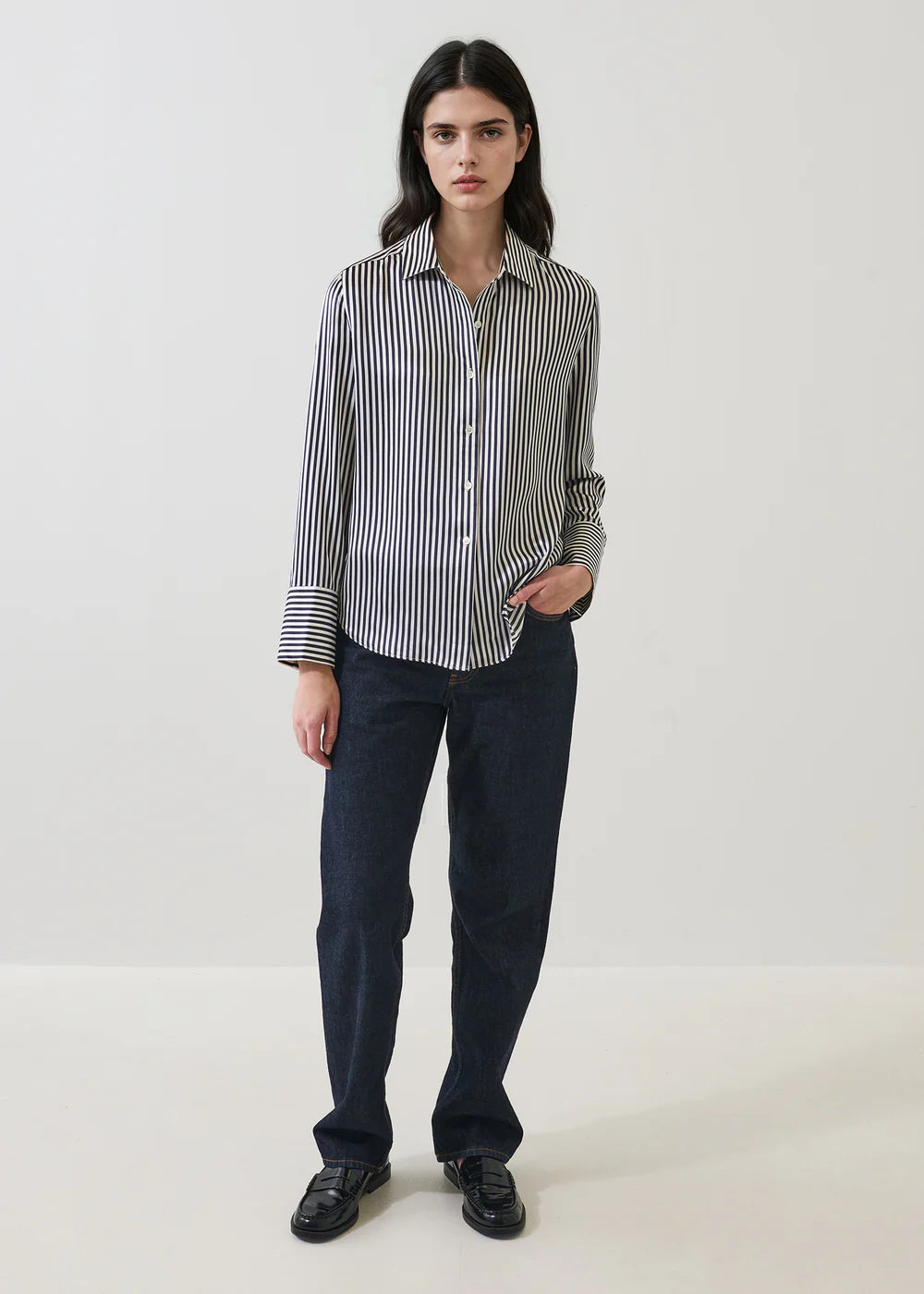 Silk Satin Relaxed Shirt
