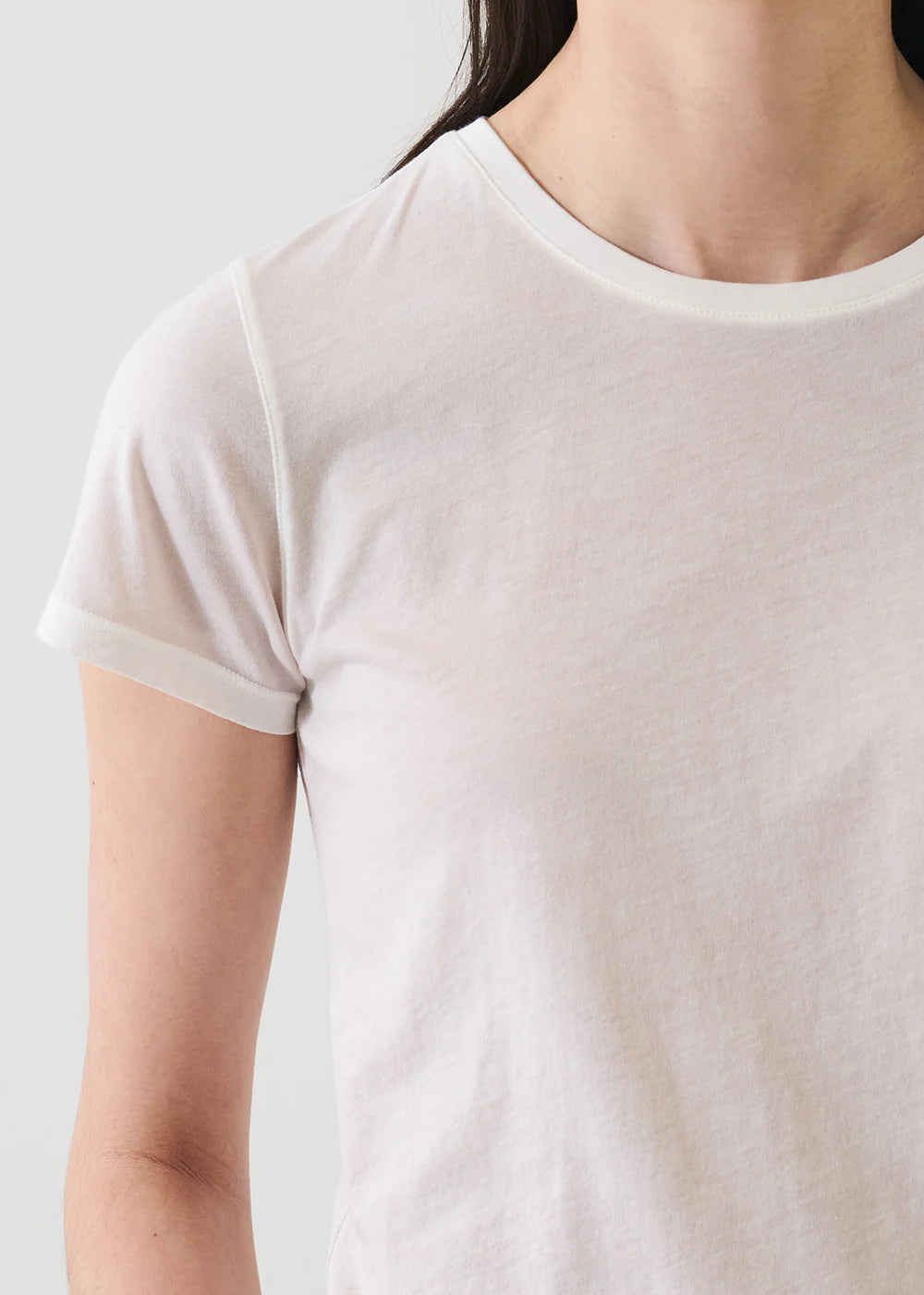 Patrick Assaraf Reverse Spray Lightweight Pima Cotton Classic T-Shirt