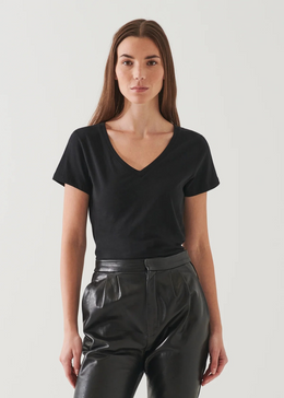 Patrick Assaraf Pima Cotton Classic Fit V-Neck