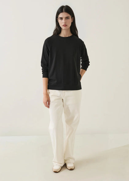 Pima Cotton Stretch Oversized Sweatshirt