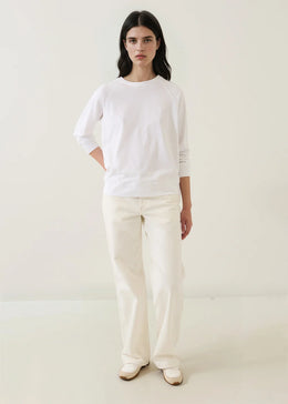 Pima Cotton Stretch Oversized Sweatshirt