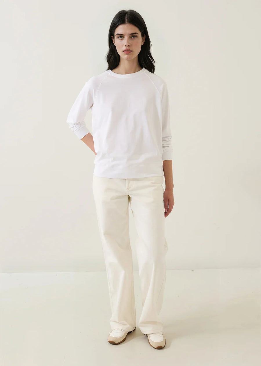 Pima Cotton Stretch Oversized Sweatshirt
