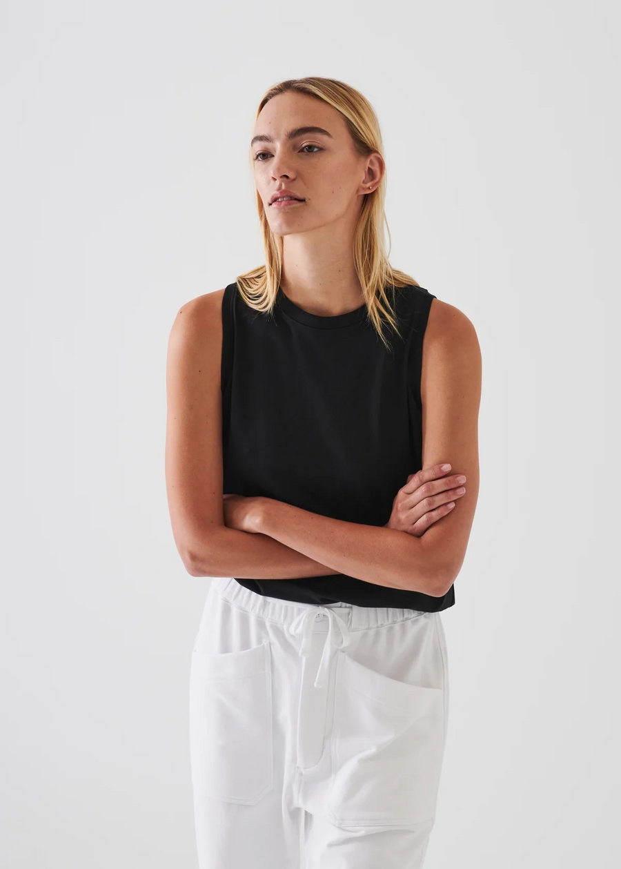 Pima Cotton Stretch Boyfriend Tank