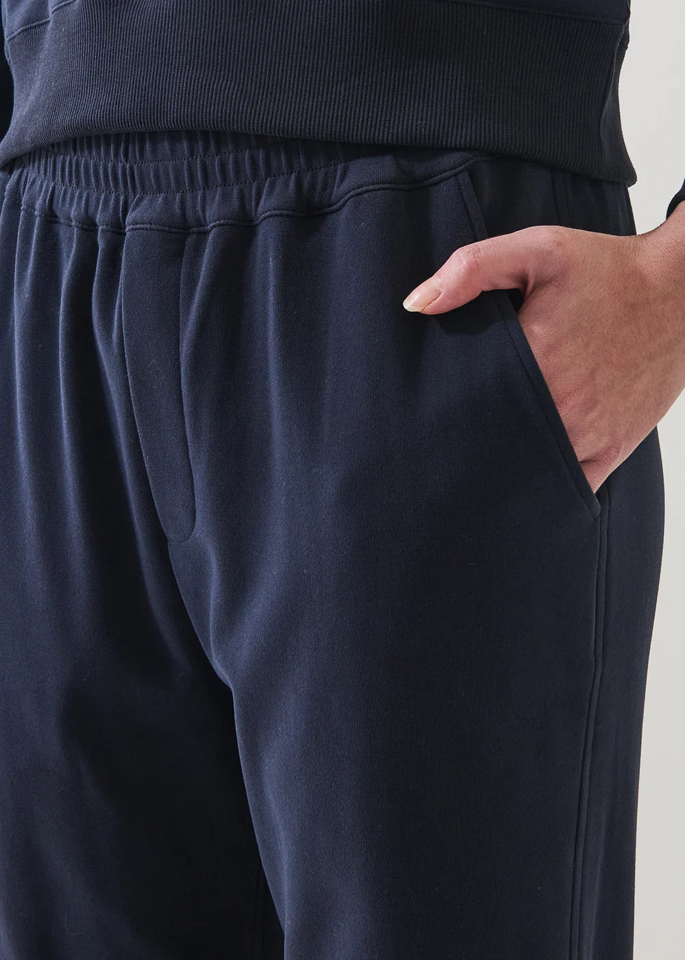 Brushed Pima Cotton Tapered Pant