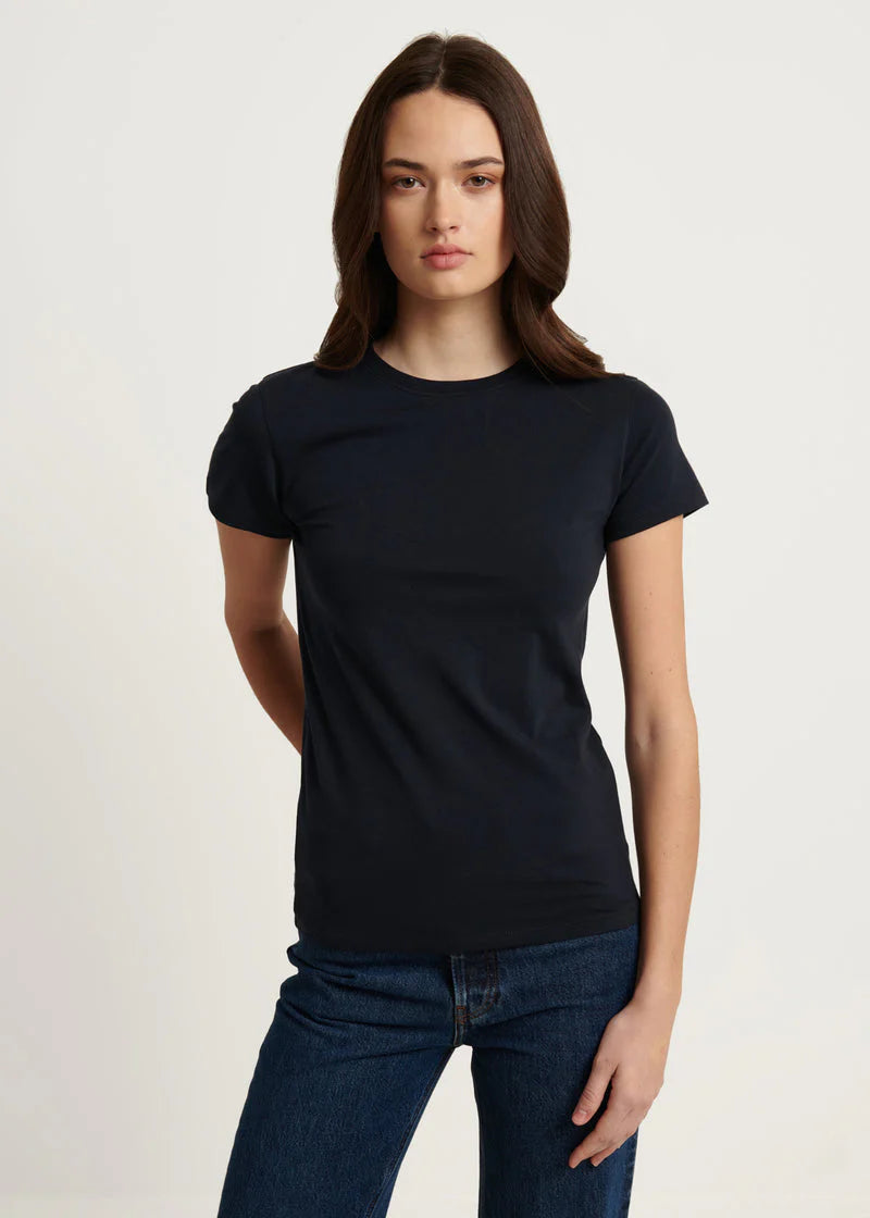 Patrick Assaraf Pima Cotton Stretch Slim T-Shirt