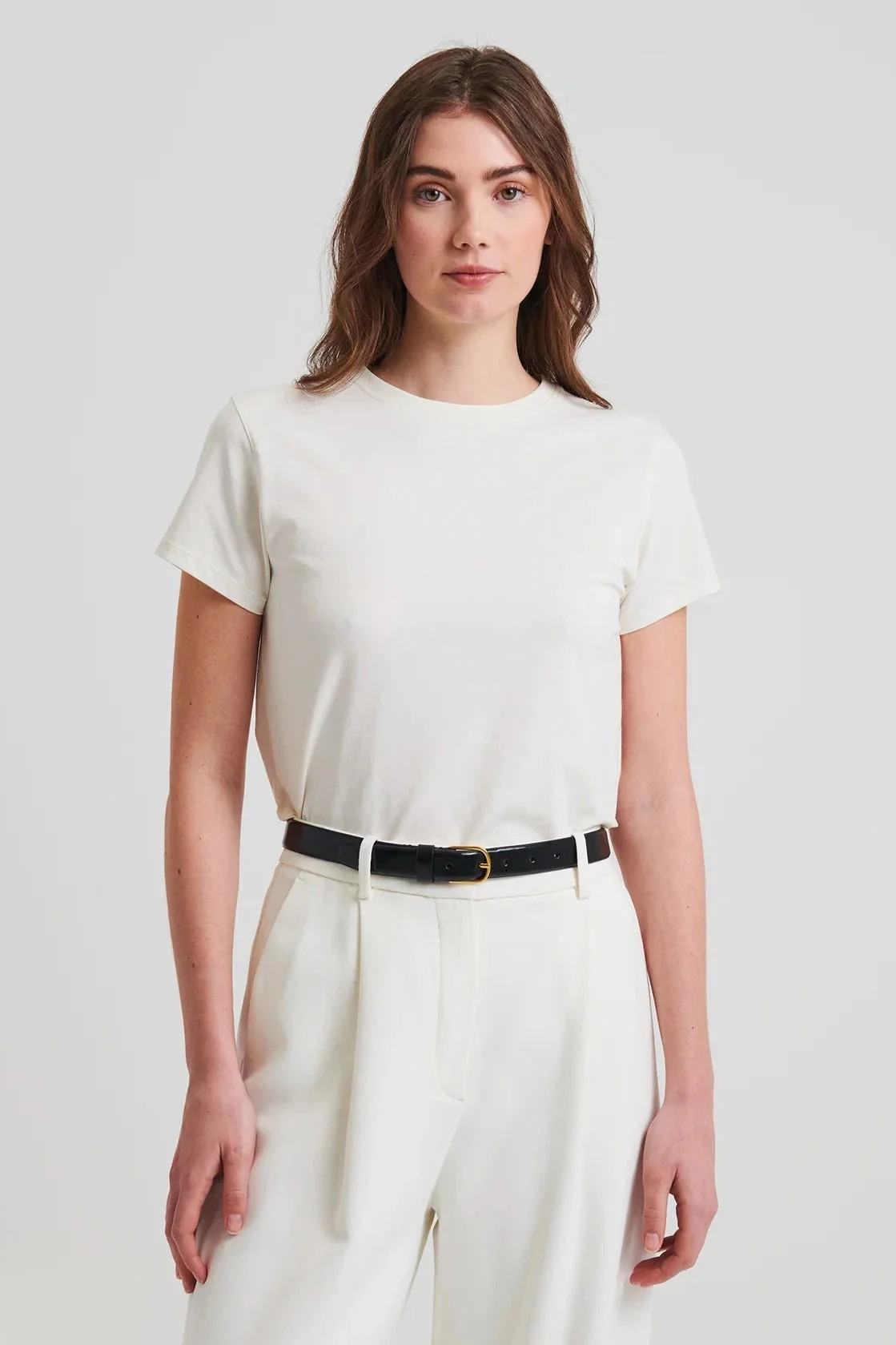 Patrick Assaraf Pima Cotton Stretch Slim T-Shirt